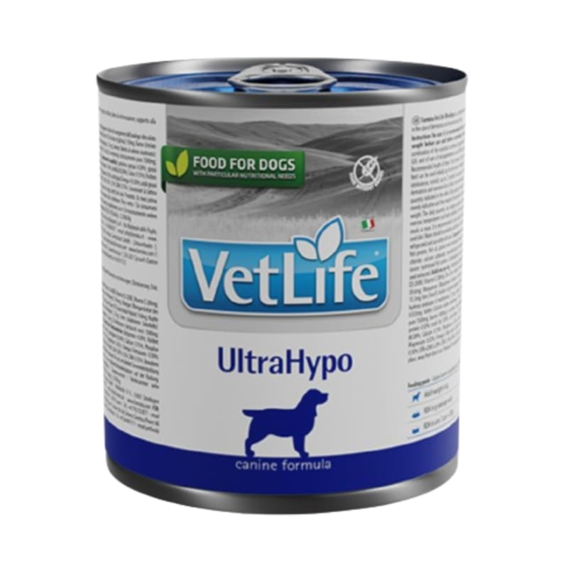 Farmina Vet Life Hypoallergenic Ultrahypo veterinārie konservi suņiem alerģijām 300 g
